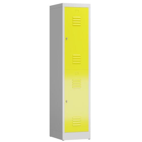 Doppelstöckiger Garderobenschrank ClassiX, Abteilbreite 400 mm