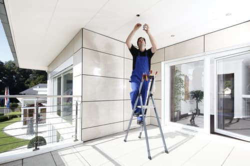 Krause Eloxierte Stufenstehleiter MONTO® SePro S®
