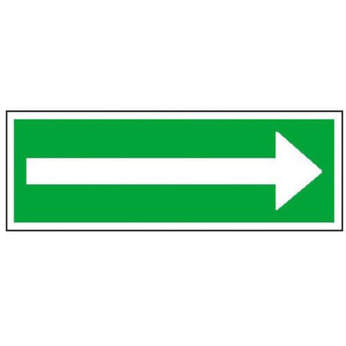 Fluchtweg-Zusatzschild