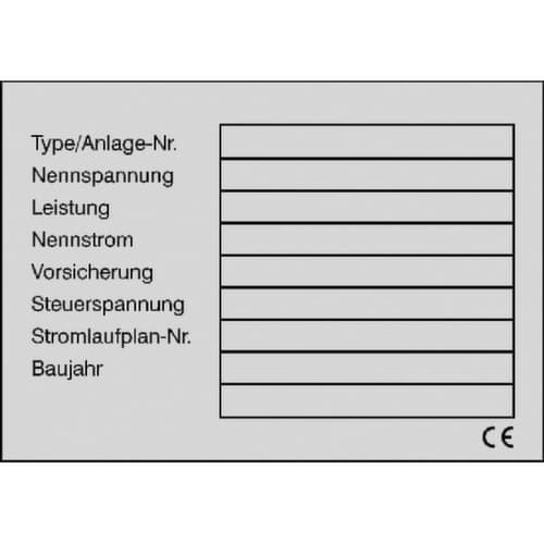 Typenschild SafetyMarking®, "zur Selbstbeschriftung"