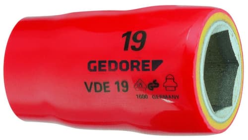 GEDORE VDE 19 19 VDE-Steckschlüsseleinsatz 1/2" 6-kant 19 mm
