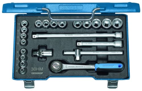 GEDORE 30 HMU-3 Steckschlüssel-Satz 3/8" 22-teilig 6-kant 6-22 mm