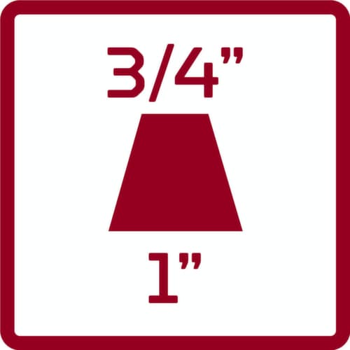 GEDORE R87500012 Reduzierstück 1" x 3/4" 4-kant 69 mm