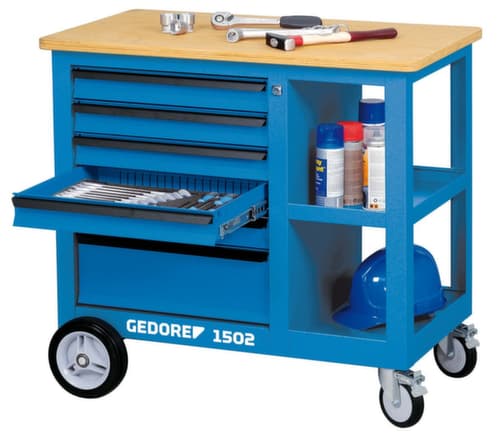 GEDORE 1502 Rollwerkbank mit 6 Schubladen