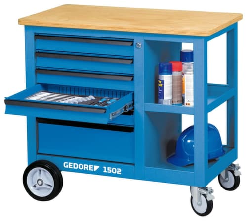 GEDORE 1502 Rollwerkbank mit 6 Schubladen