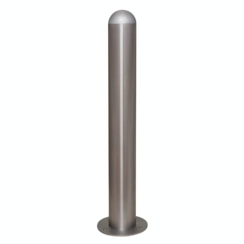 Moravia Edelstahl Schutzpoller CITY für Ladesäule, Höhe 800 mm, Zum Aufdübeln mit Bodenplatte