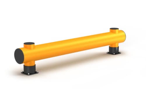 a.m.p.e.r.e. Rammschutz-Barriere Rack Mammut®, Einzelplanke, Länge 10000 mm