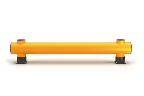 a.m.p.e.r.e. Rammschutz-Barriere Rack Mammut®, Einzelplanke, Länge 10000 mm