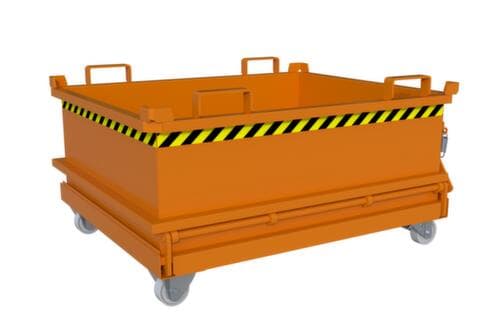 Bauer Mini-Klappbodenbehälter MSB 400 in RAL2000 Gelborange