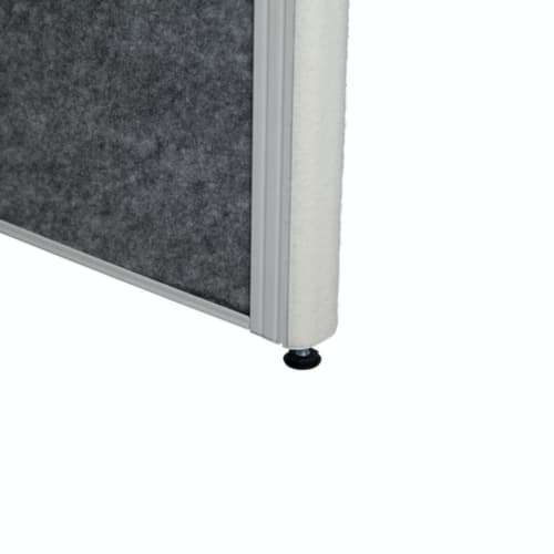 MAUL Stellwand-Tafel MAULconnecto, Höhe x Breite 1800 x 1000 mm, Wand hellgrau/dunkelgrau