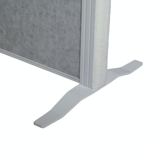 MAUL Stellwand-Tafel MAULconnecto, Höhe x Breite 1800 x 1000 mm, Wand hellgrau/dunkelgrau