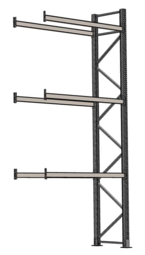 SCHULTE Palettenregal für 12 Paletten, 2825 mm breit, 4 Lagerebenen