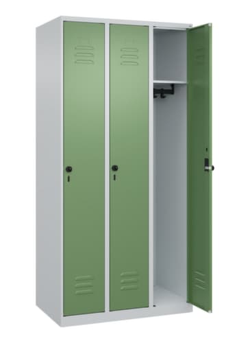 C+P Spind Classic Plus mit 3 Abteilen, Abteilbreite 300 mm