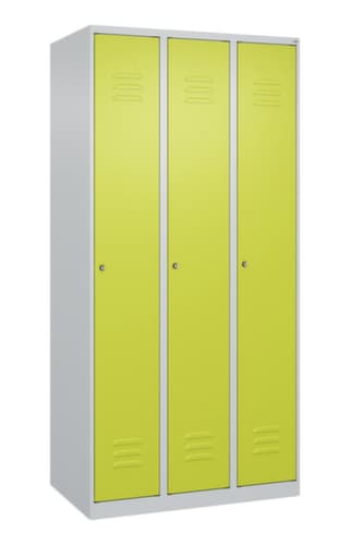C+P Spind Classic Plus mit 3 Abteilen, Abteilbreite 300 mm
