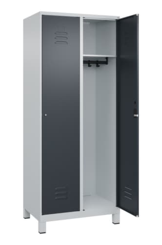 C+P Spind Classic Plus mit 2 Abteilen, Abteilbreite 400 mm