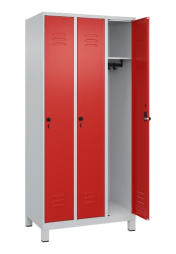 C+P Spind Classic Plus mit 3 Abteilen, Abteilbreite 300 mm