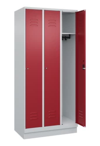 C+P Spind Classic Plus mit 3 Abteilen, Abteilbreite 300 mm
