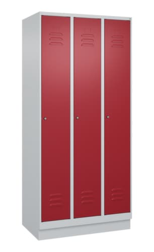 C+P Spind Classic Plus mit 3 Abteilen, Abteilbreite 300 mm