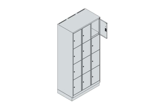 C+P Schließfachschrank Classic Plus, 12 Fächer