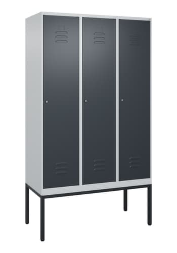 C+P Spind Classic Plus mit 3 Abteilen, Abteilbreite 400 mm