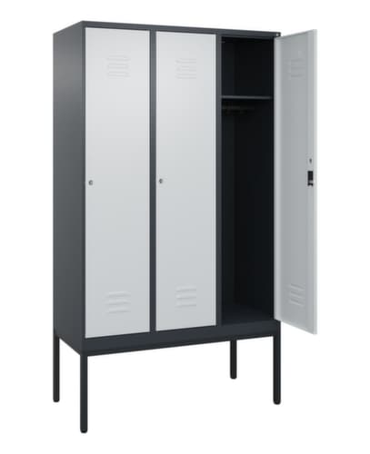 C+P Spind Classic Plus mit 3 Abteilen, Abteilbreite 400 mm