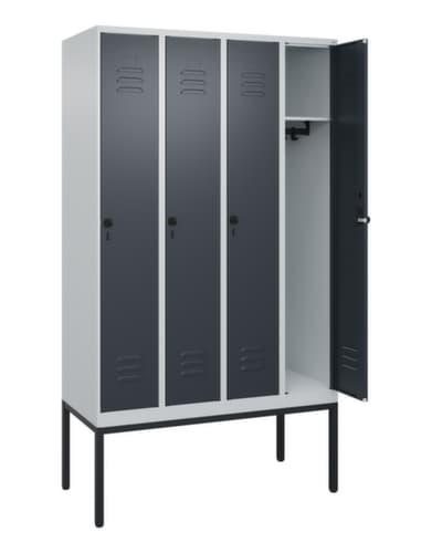 C+P Spind Classic Plus mit 4 Abteilen, Abteilbreite 300 mm