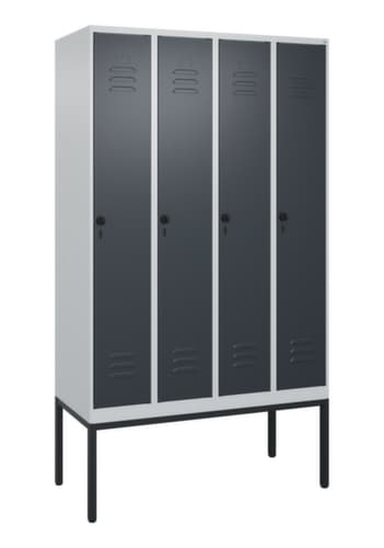 C+P Spind Classic Plus mit 4 Abteilen, Abteilbreite 300 mm