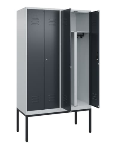 C+P PSA-Spind Classic Plus für Schwarz-Weiß-Trennung, Abteilbreite 300 mm