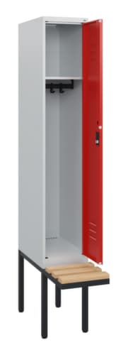 C+P Spind Classic Plus mit Sitzbank, Abteilbreite 300 mm