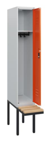 C+P Spind Classic Plus mit Sitzbank, Abteilbreite 300 mm