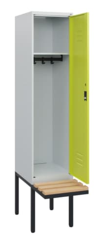 C+P Spind Classic Plus mit Sitzbank, Abteilbreite 400 mm