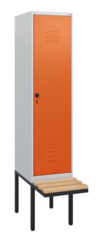 C+P Spind Classic Plus mit Sitzbank, Abteilbreite 400 mm