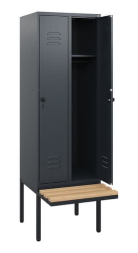 C+P Spind Classic Plus mit Sitzbank, Abteilbreite 300 mm