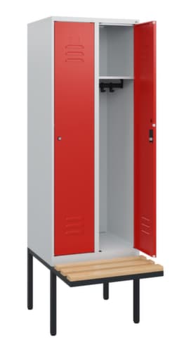 C+P Spind Classic Plus mit Sitzbank, Abteilbreite 300 mm