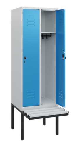 C+P Spind Classic Plus mit Sitzbank, Abteilbreite 300 mm