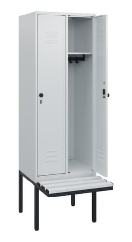 C+P Spind Classic Plus mit Sitzbank, Abteilbreite 300 mm