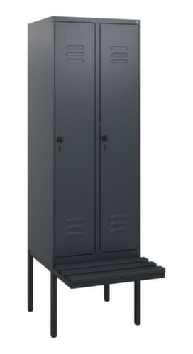 C+P Spind Classic Plus mit Sitzbank, Abteilbreite 300 mm