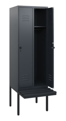 C+P Spind Classic Plus mit Sitzbank, Abteilbreite 300 mm