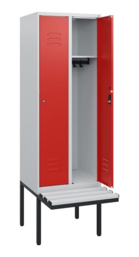 C+P Spind Classic Plus mit Sitzbank, Abteilbreite 300 mm