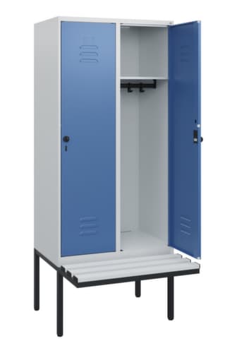 C+P Spind Classic Plus mit Sitzbank, Abteilbreite 400 mm