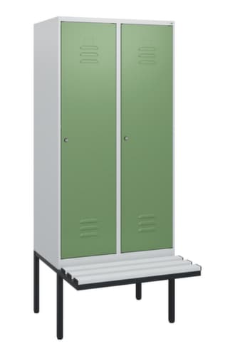 C+P Spind Classic Plus mit Sitzbank, Abteilbreite 400 mm