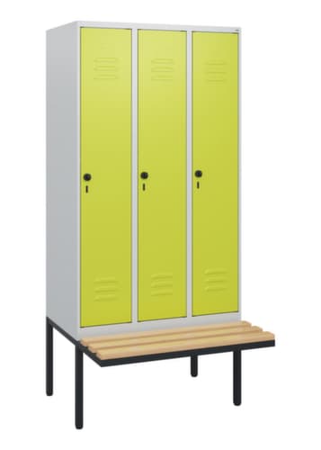 C+P Spind Classic Plus mit Sitzbank, Abteilbreite 300 mm