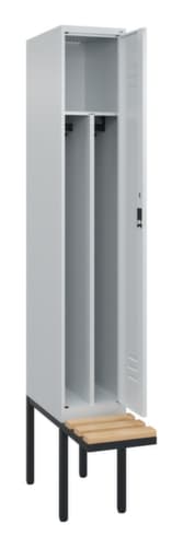 C+P Sitzbank-Spind Classic Plus für Schwarz-Weiß-Trennung, Abteilbreite 300 mm