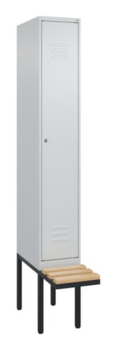 C+P Sitzbank-Spind Classic Plus für Schwarz-Weiß-Trennung, Abteilbreite 300 mm