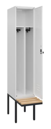 C+P Sitzbank-Spind Classic Plus für Schwarz-Weiß-Trennung, Abteilbreite 400 mm