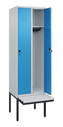 C+P Spind Classic Plus mit Sitzbank, Abteilbreite 300 mm