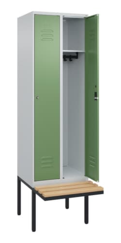 C+P Spind Classic Plus mit Sitzbank, Abteilbreite 300 mm