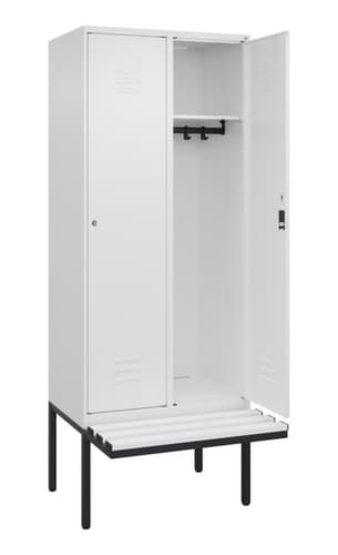 C+P Spind Classic Plus mit Sitzbank, Abteilbreite 400 mm