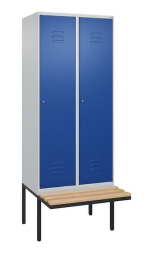 C+P Spind Classic Plus mit Sitzbank, Abteilbreite 400 mm