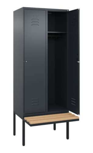 C+P Spind Classic Plus mit Sitzbank, Abteilbreite 400 mm